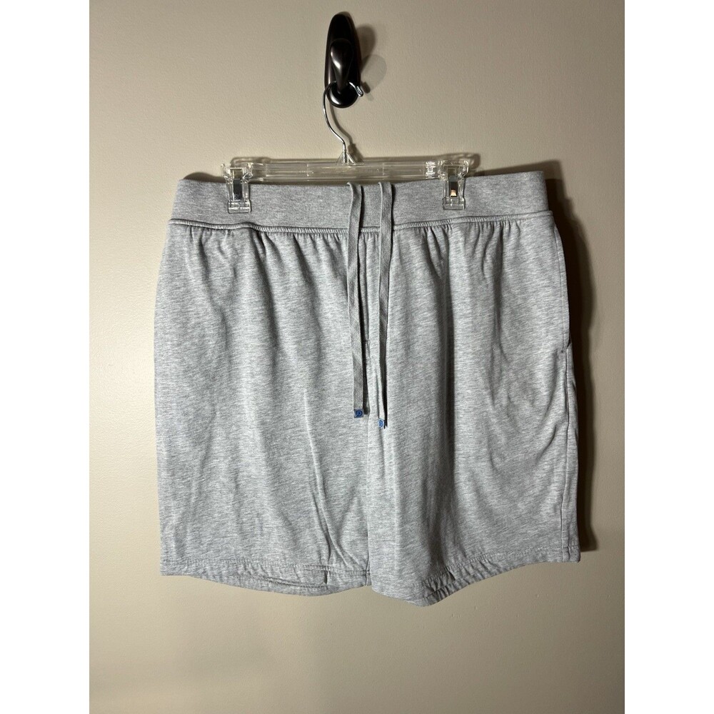 Dude Robe Mens L XL Shorts Terrycloth Lined Luxury Loungewear Shorts Gray Soft
